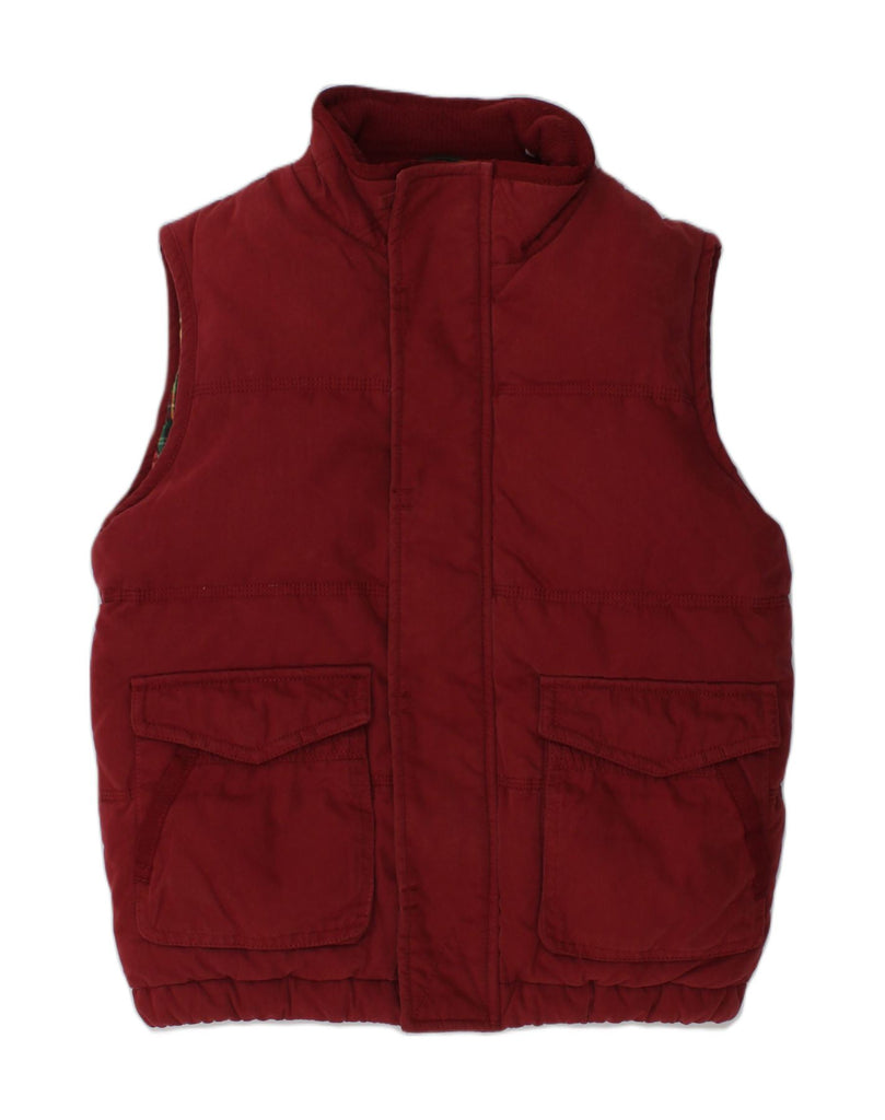 MASSIMO DUTTI Boys Padded Gilet 7-8 Years Red Cotton | Vintage Massimo Dutti | Thrift | Second-Hand Massimo Dutti | Used Clothing | Messina Hembry 