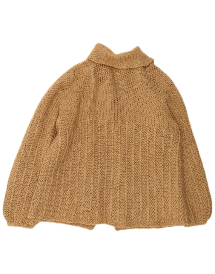 Vintage Womens Cardigan Sweater UK 16 Large Beige