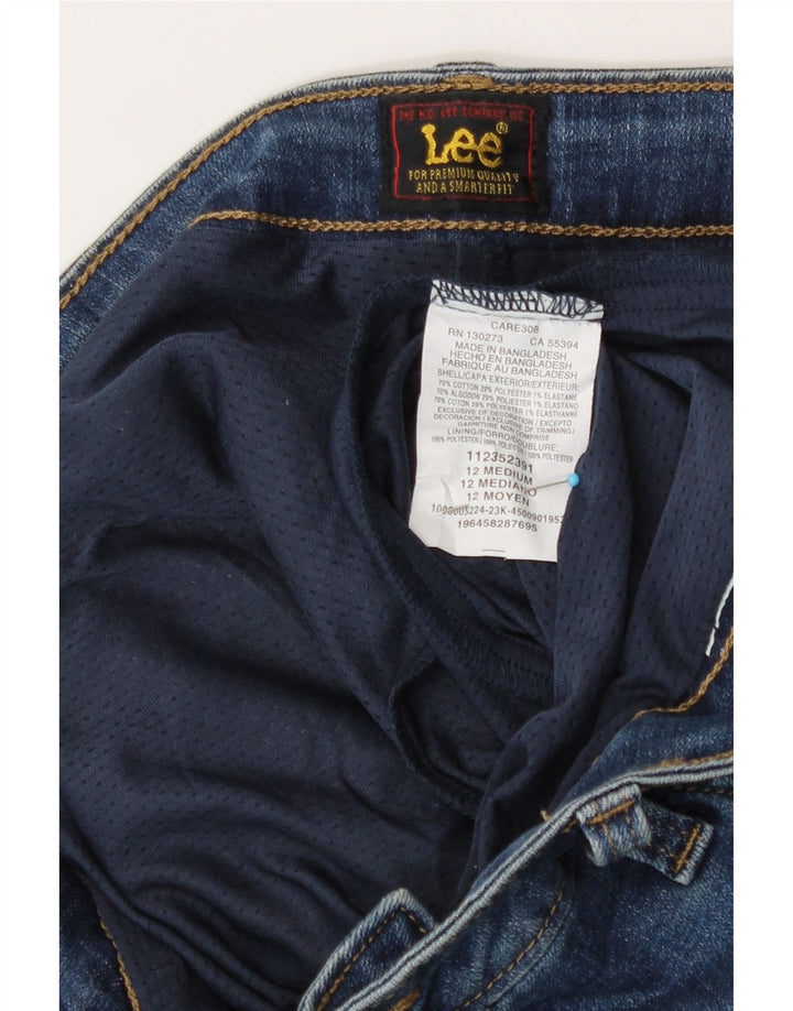 Lee Womens Skort Denim Skirt US 12 Large W32 Blue