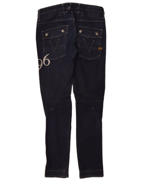G-Star Womens Graphic Tapered Jeans W29 L32 Navy Blue Cotton