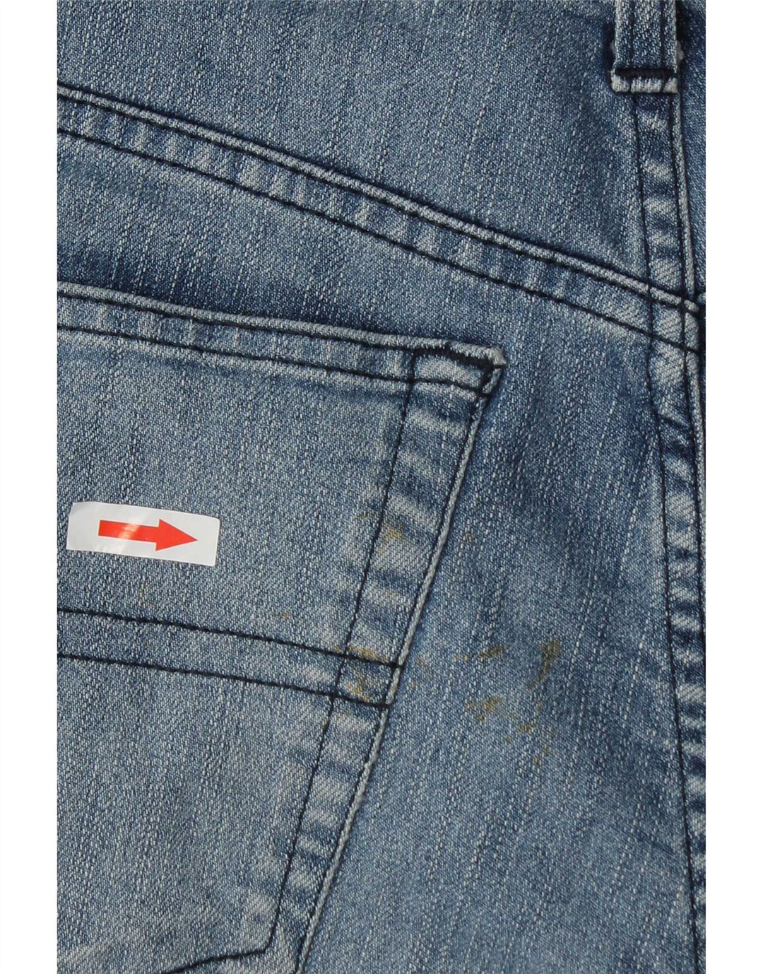 Trussardi Mens Straight Jeans W32 L30 Blue Cotton