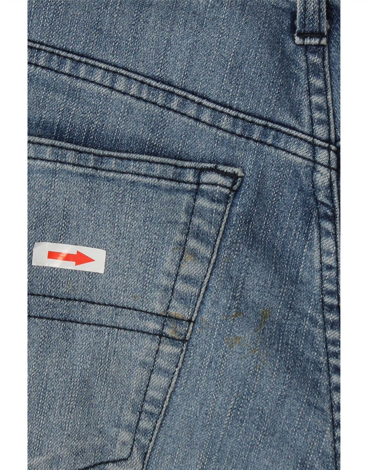 Trussardi Mens Straight Jeans W32 L30 Blue Cotton