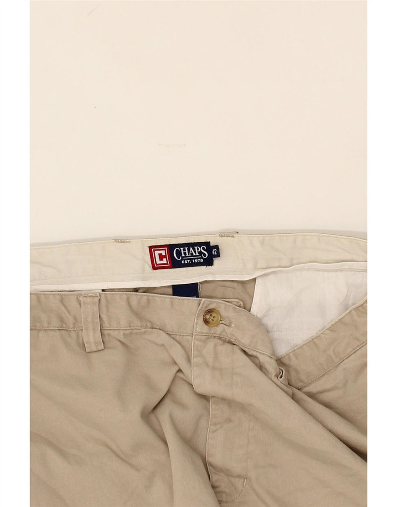 CHAPS Mens Chino Shorts W42 2XL Brown Cotton Vintage Chaps and Second-Hand Chaps from Messina Hembry 