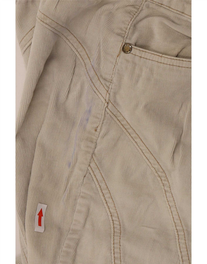 Fishbone Womens Flare Corduroy Trousers W27 L32 Beige
