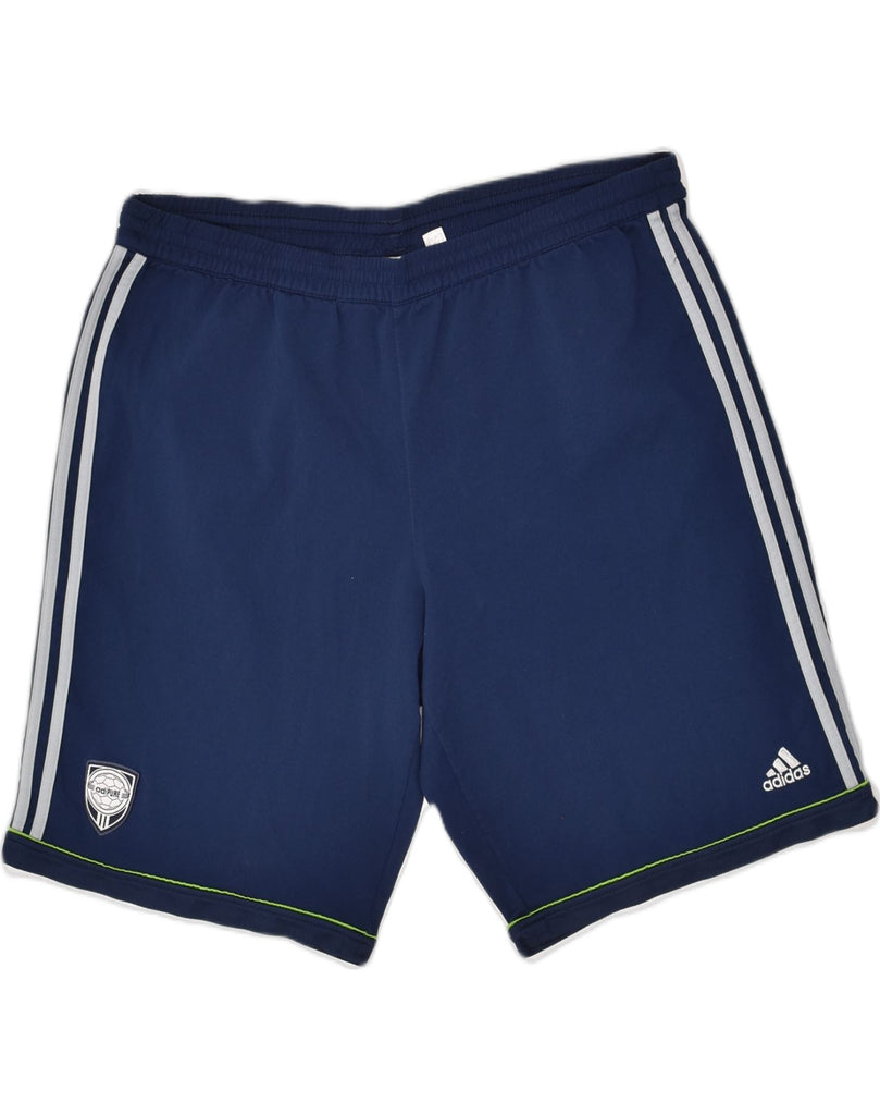 ADIDAS Mens Sport Shorts XL Navy Blue Polyester | Vintage Adidas | Thrift | Second-Hand Adidas | Used Clothing | Messina Hembry 