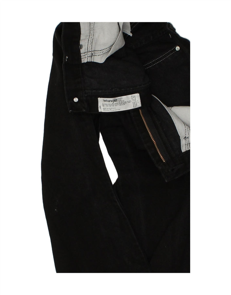 WRANGLER Mens Straight Jeans W31 L36  Black Cotton | Vintage Wrangler | Thrift | Second-Hand Wrangler | Used Clothing | Messina Hembry 