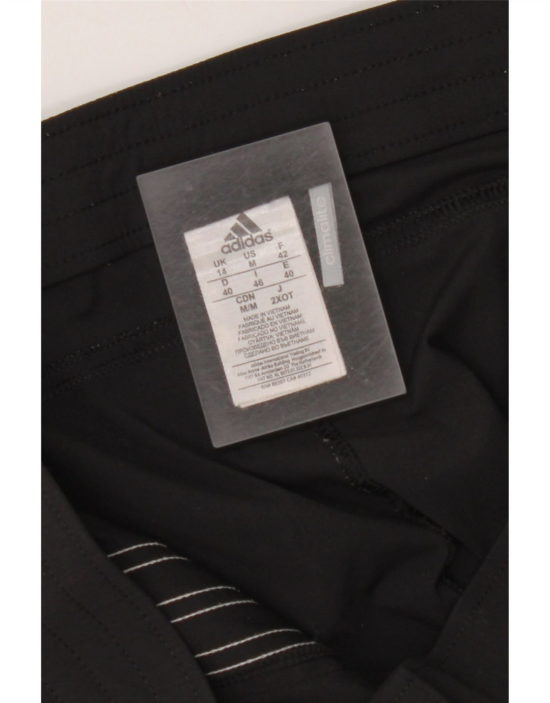 ADIDAS Womens Climalite Bermuda Sport Shorts UK 14 Medium Black Polyamide