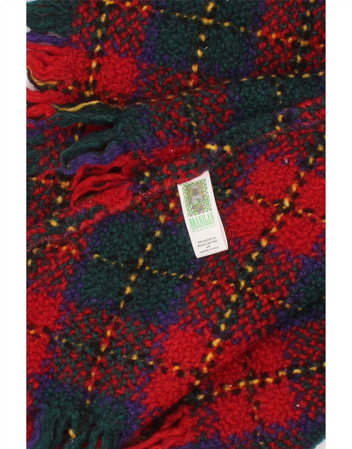 Branigan Womens Knit Poncho Shawl One Size L31 Multicoloured Plaid