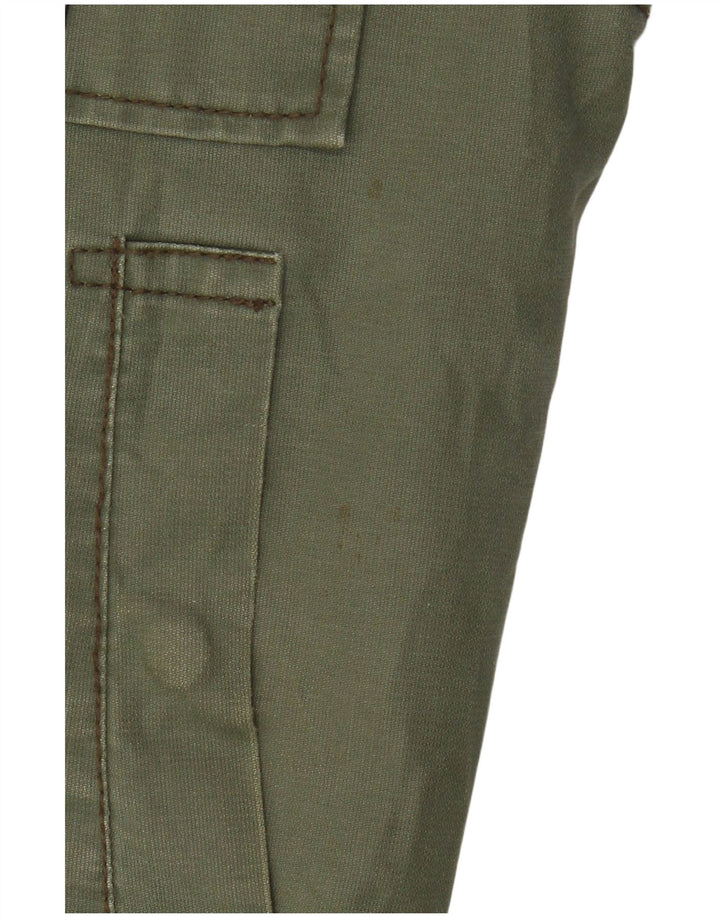 G-Star Mens Hooded Bomber Jacket UK 40 Large Khaki Cotton