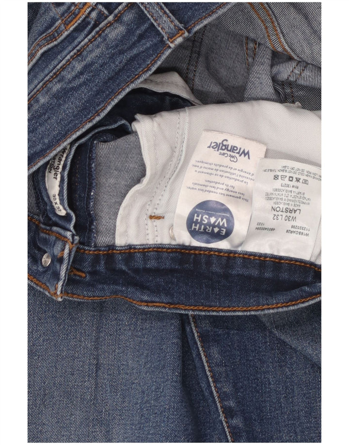 Wrangler Mens Larston Slim Jeans W30 L28 Blue Cotton