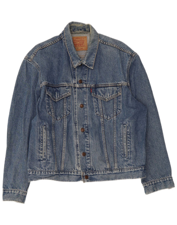 Levi's Mens Denim Jacket UK 40 Large Blue