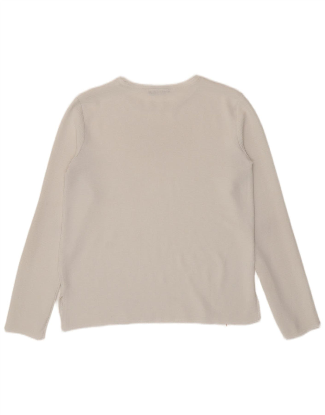 Zara Womens Top Long Sleeve UK 10 Small White
