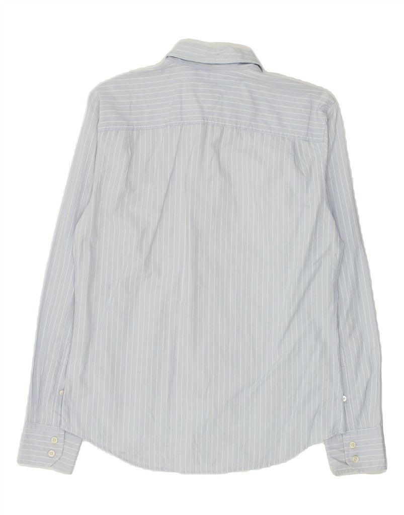 TOMMY HILFIGER Mens Shirt Small Blue Pinstripe Cotton | Vintage Tommy Hilfiger | Thrift | Second-Hand Tommy Hilfiger | Used Clothing | Messina Hembry 