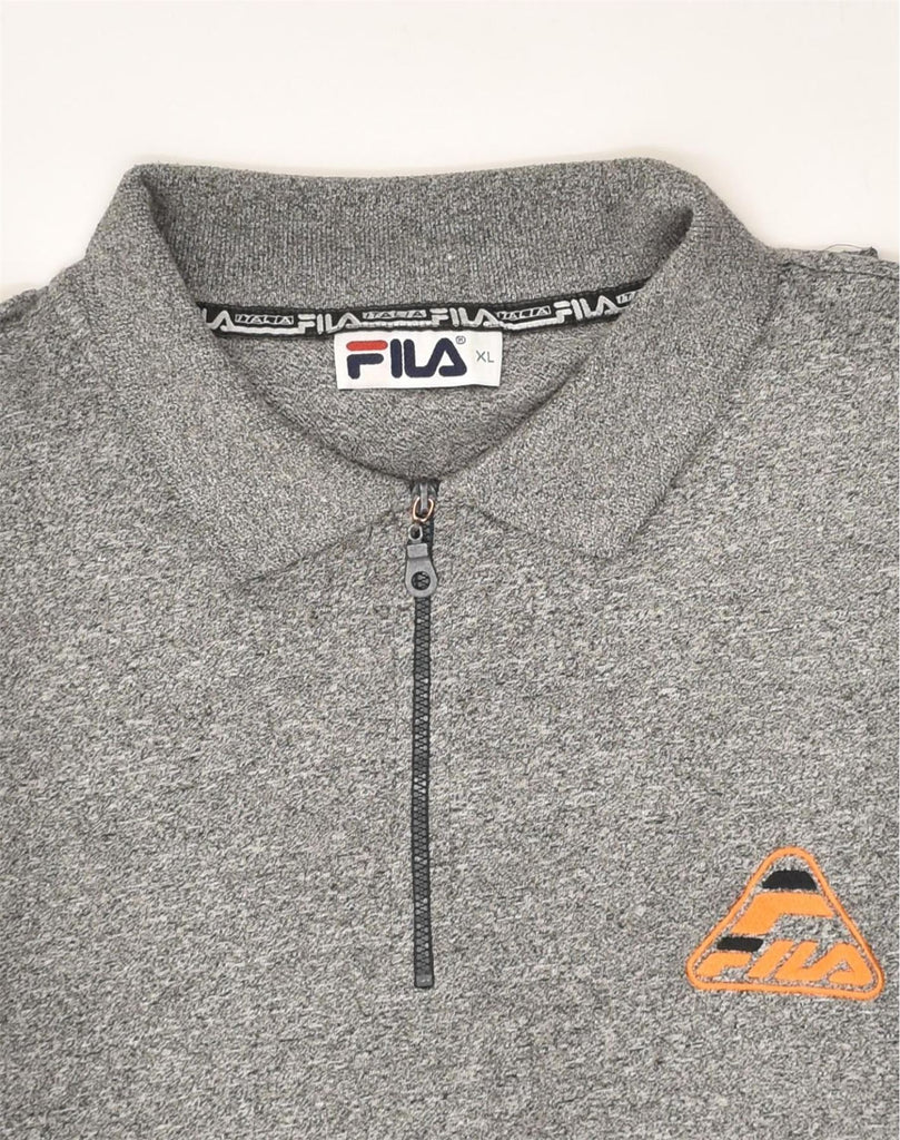 FILA Mens Polo Shirt XL Grey Cotton | Vintage Fila | Thrift | Second-Hand Fila | Used Clothing | Messina Hembry 