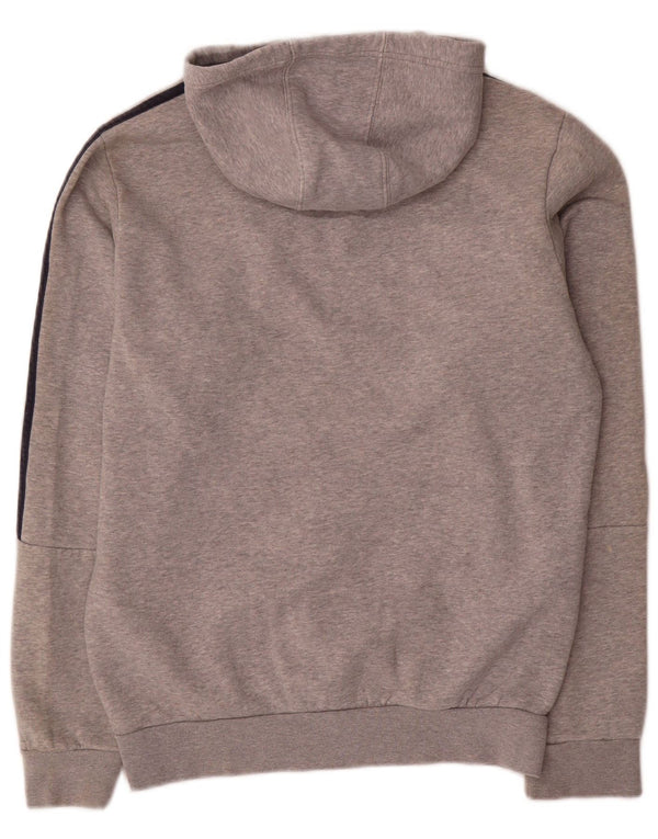Adidas Mens Graphic Hoodie Jumper Small Grey Cotton