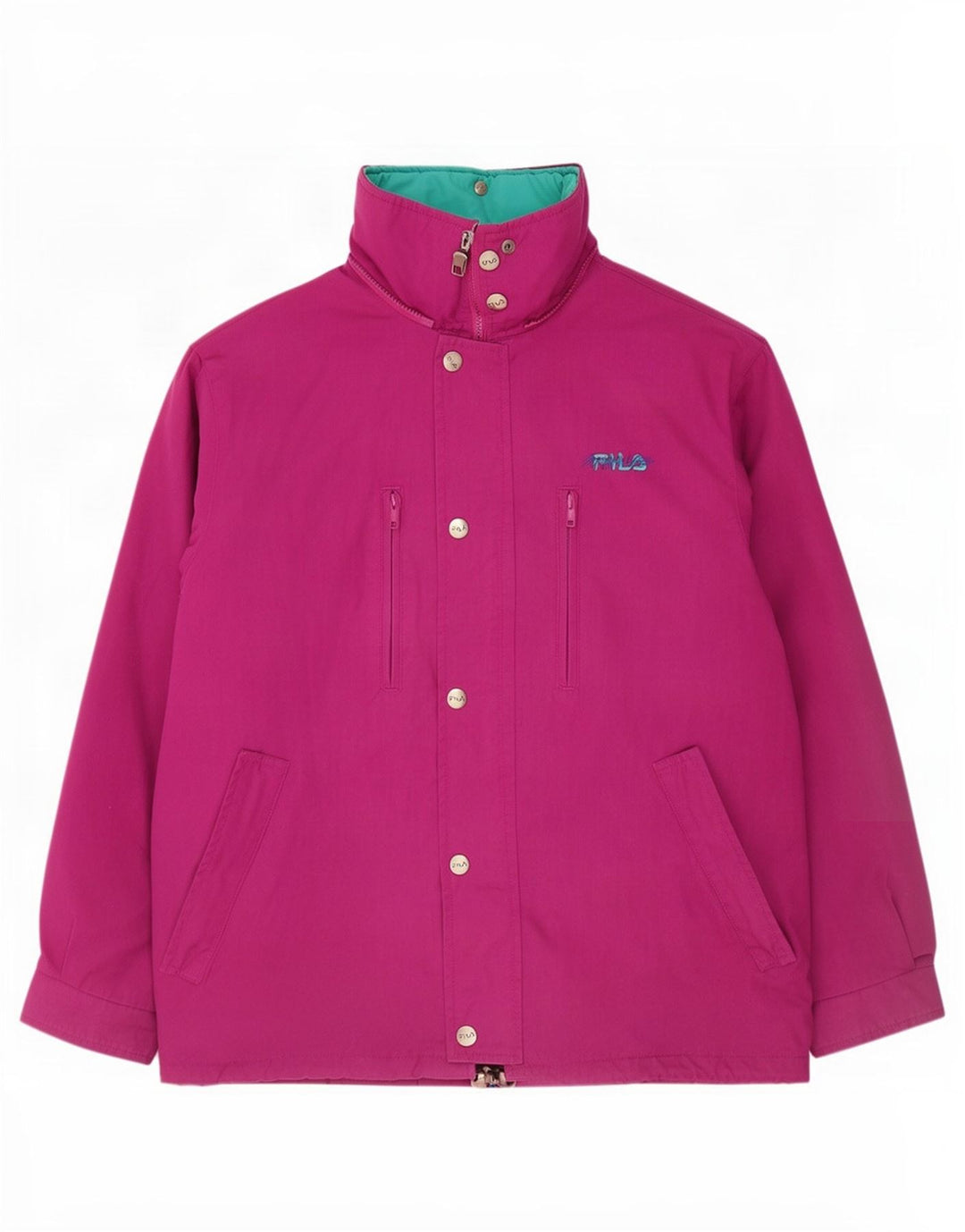 Fila Girls Padded Ski Jacket 13-14 Years Purple Polyester