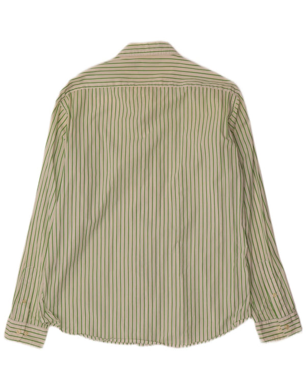 Polo Ralph Lauren Mens Custom Fit Shirt XL Green Striped Cotton