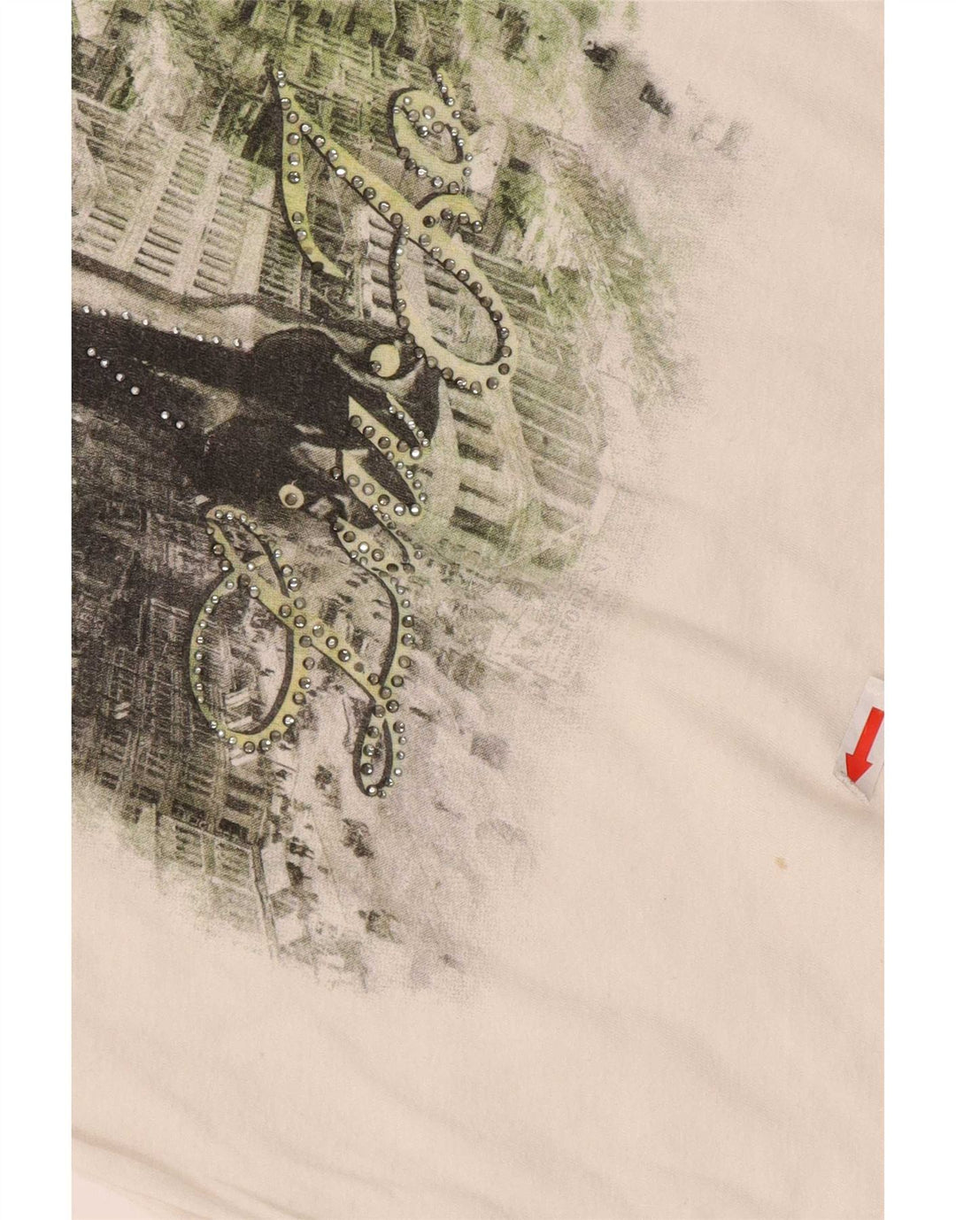 Liu Jo Womens Graphic T-Shirt Top UK 12 Medium White