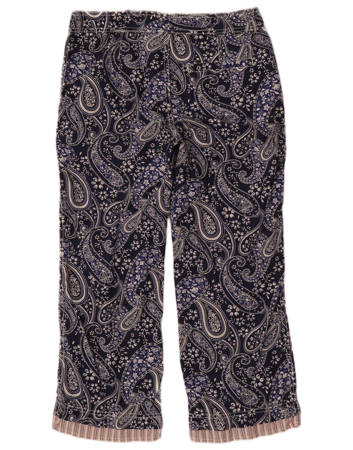 Tommy Hilfiger Womens Cropped Trousers US 6 Medium W30 L24 Navy Blue