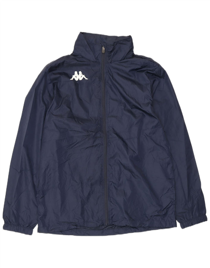 KAPPA Mens Windbreaker Jacket UK 40 Large Navy Blue Polyester