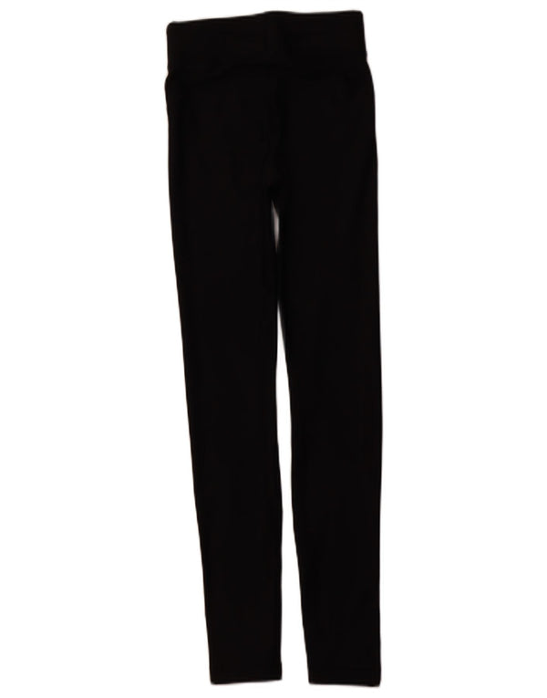 UNDER ARMOUR Womens Heat Gear Leggings UK 4 XS Black Polyester