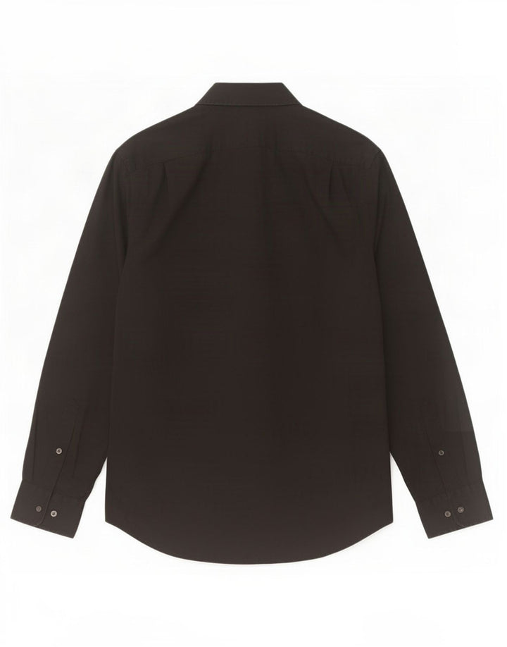 Gap Mens Classic Fit Shirt Medium Black Cotton
