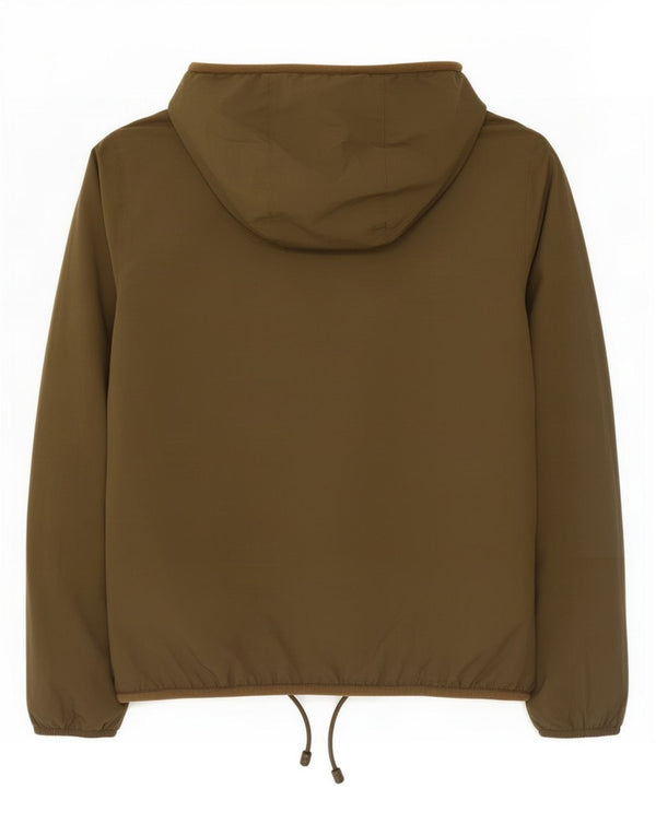K-Way Mens Hooded Bomber Jacket UK 42 XL Khaki