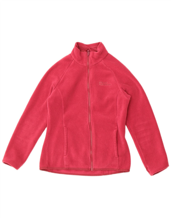 Jack Wolfskin Womens Liner Fleece Jacket UK 10 Small Pink Polyester