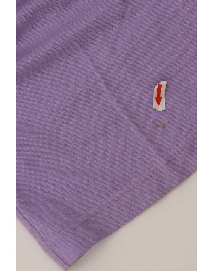 Kappa Mens Polo Shirt Medium Purple Cotton