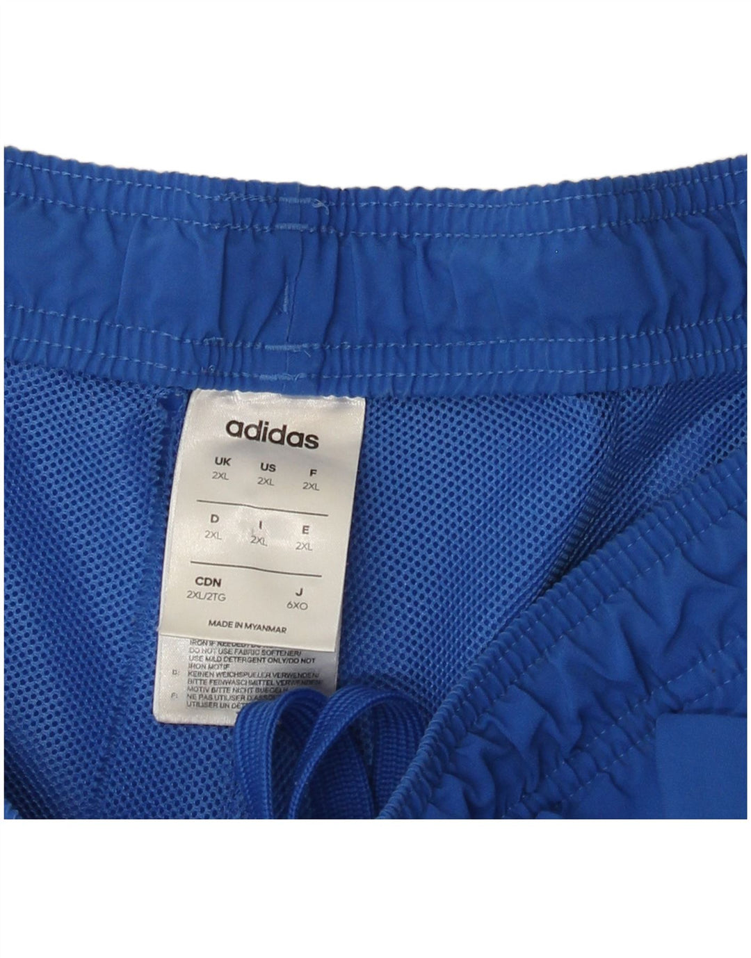 ADIDAS Mens Sport Shorts 2XL  Blue Polyester