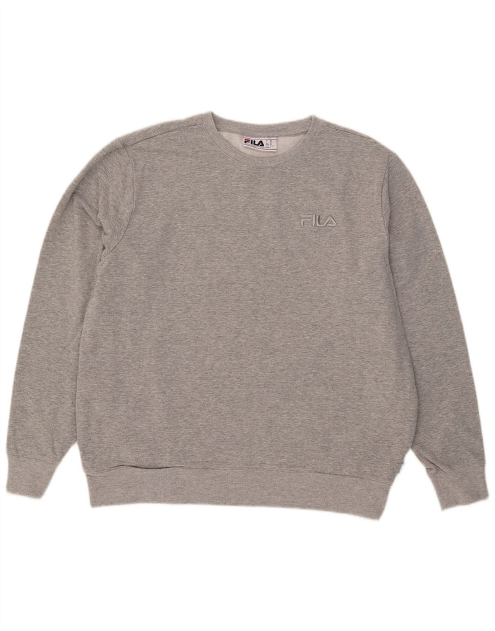 Fila Womens Sweatshirt Jumper UK 18 XL Grey Cotton