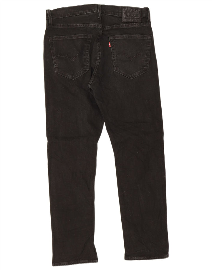 Levi's Womens Straight Jeans W32 L30 Black Cotton