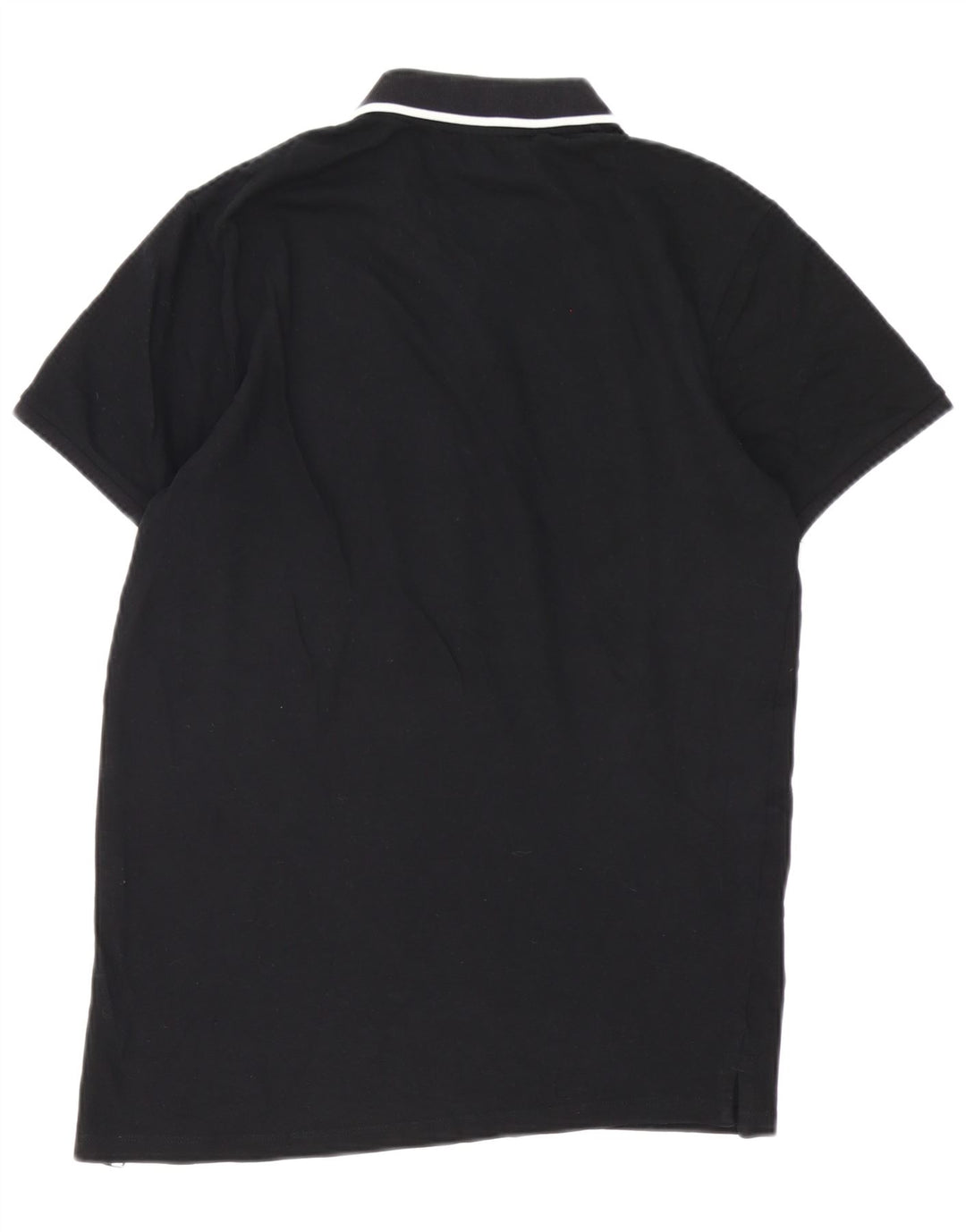Jack & Jones Mens Polo Shirt Medium Black Cotton