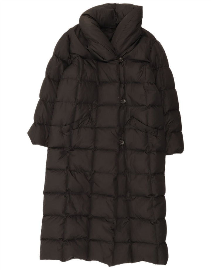 Vintage Womens Loose Fit Padded Coat UK 14 Medium Black
