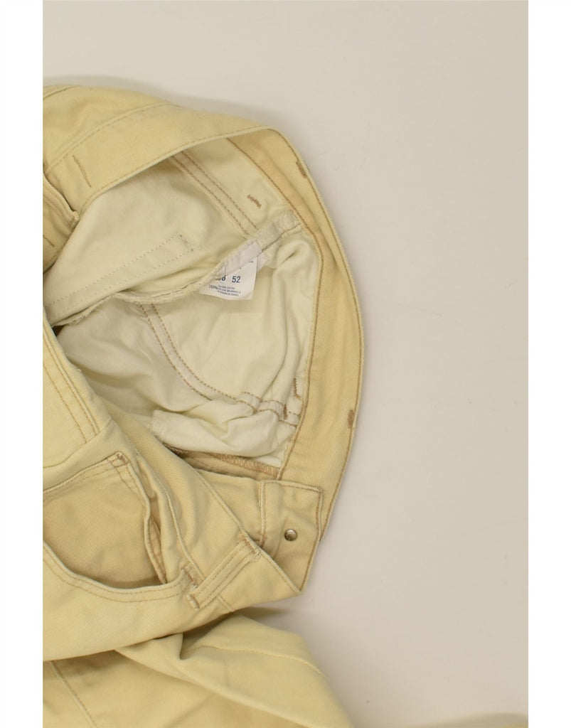 TRUSSARDI Mens Slim Jeans W38 L28 Beige Cotton | Vintage Trussardi | Thrift | Second-Hand Trussardi | Used Clothing | Messina Hembry 