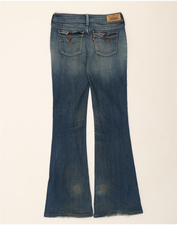Levi's Womens Flared Jeans W30 L34 Blue Cotton