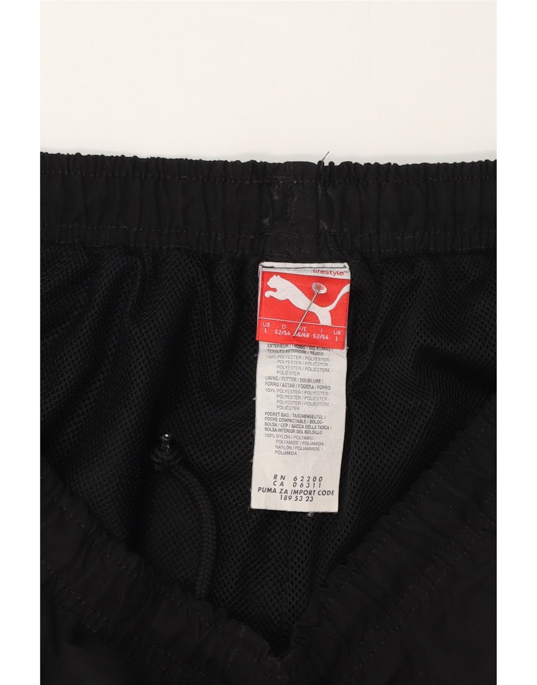 Puma Mens Swimming Shorts Large  Black Polyester