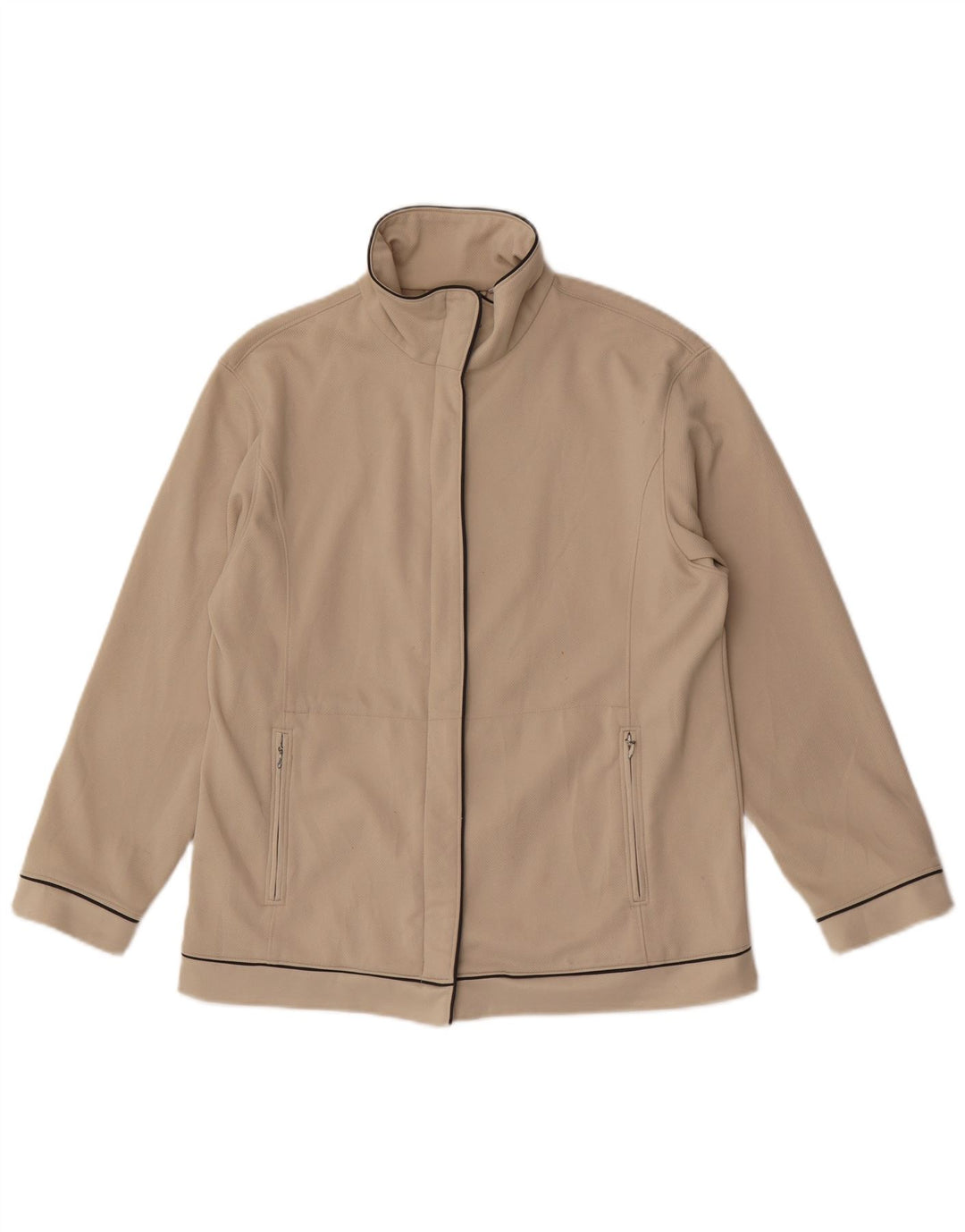 Lotto Womens Oversized Tracksuit Top Jacket UK 10 Small Beige