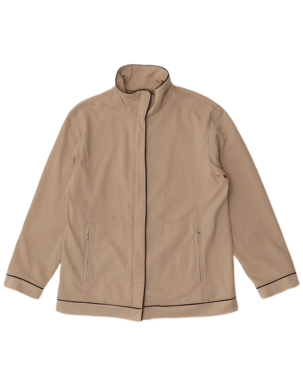 Lotto Womens Oversized Tracksuit Top Jacket UK 10 Small Beige