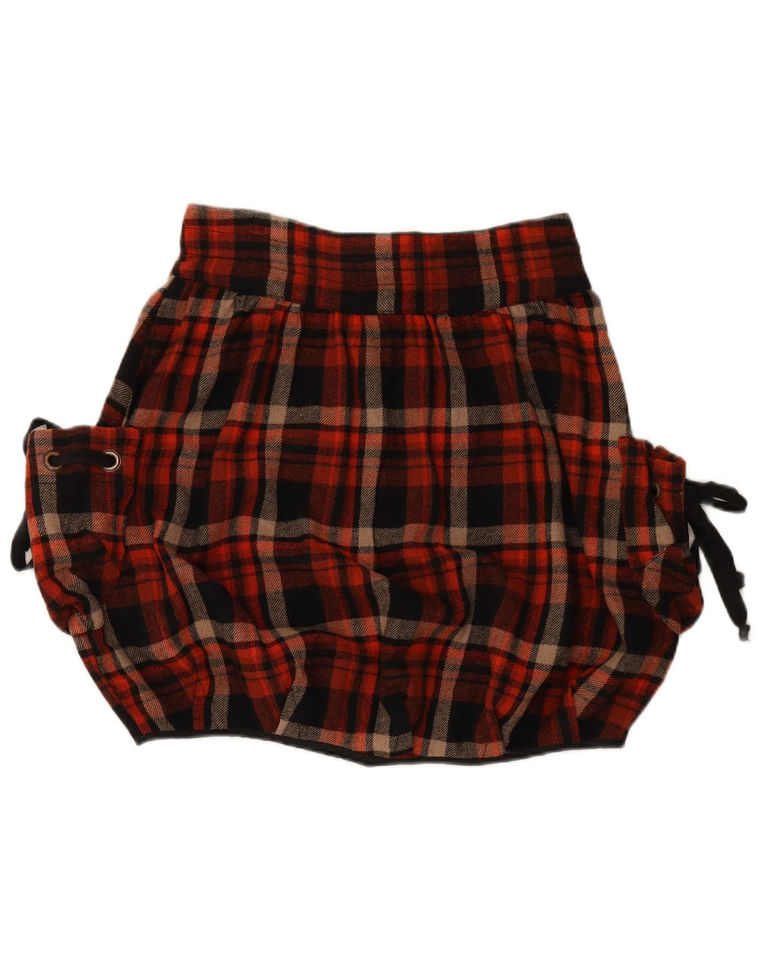 FORNARINA Womens Bubble Skirt Large W34  Multicoloured Check Wool