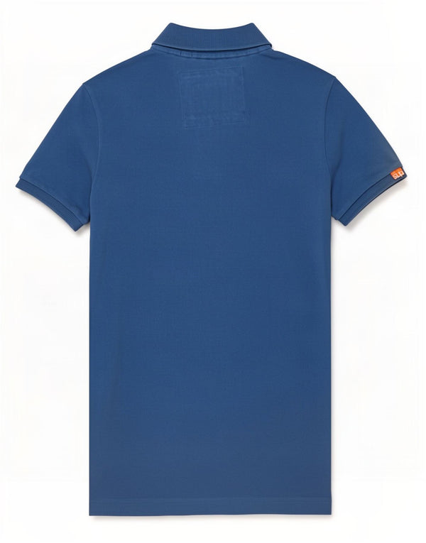 Superdry Mens Polo Shirt Small Blue Cotton