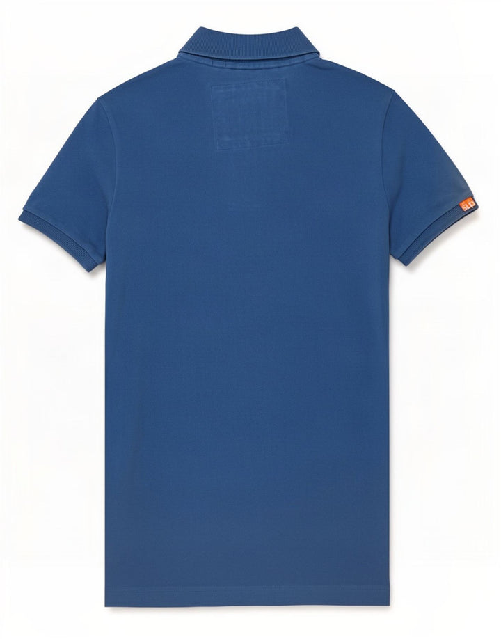 Superdry Mens Polo Shirt Small Blue Cotton