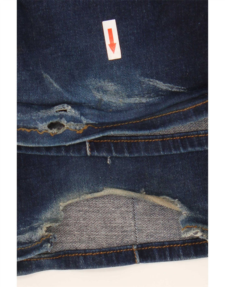 Reiss Womens Flared Jeans W25 L31 Navy Blue Cotton