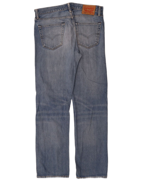 Levi's Mens 504 Straight Jeans W33 L32 Blue Cotton