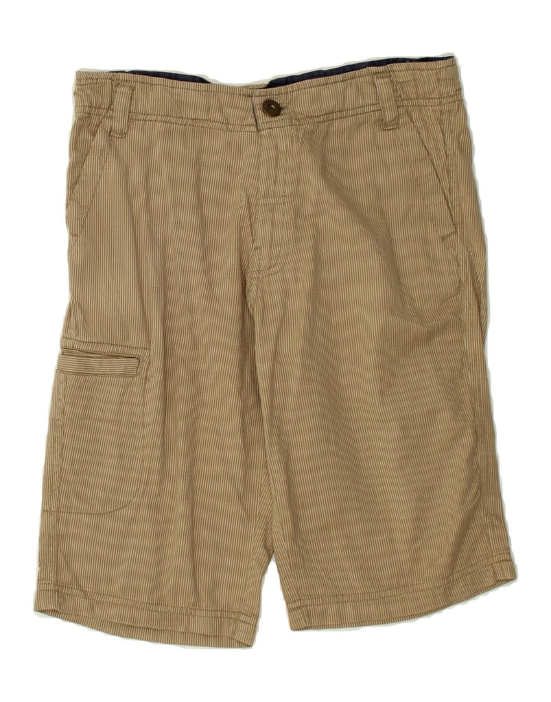 CHAMPION Boys Cargo Shorts 9-10 Years Medium W26 Beige Striped | Vintage Champion | Thrift | Second-Hand Champion | Used Clothing | Messina Hembry 