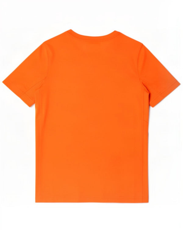 Nike Boys Dri Fit Graphic T-Shirt Top 10-11 Years Medium Orange Polyester