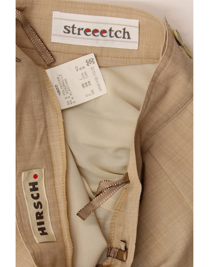 HIRSCH Womens Pencil Skirt UK 10 Small W26  Beige Polyester Vintage Hirsch and Second-Hand Hirsch from Messina Hembry 
