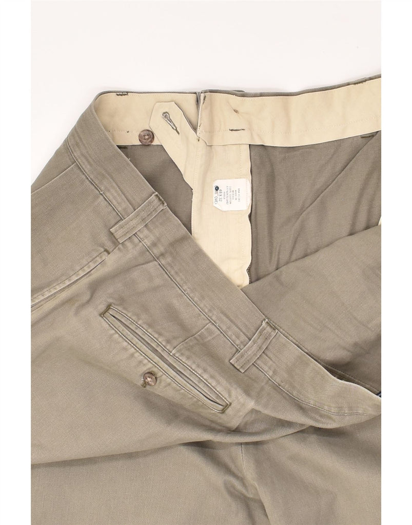 POLO RALPH LAUREN Mens Pegged Chino Trousers W48 L26 Grey Cotton | Vintage Polo Ralph Lauren | Thrift | Second-Hand Polo Ralph Lauren | Used Clothing | Messina Hembry 