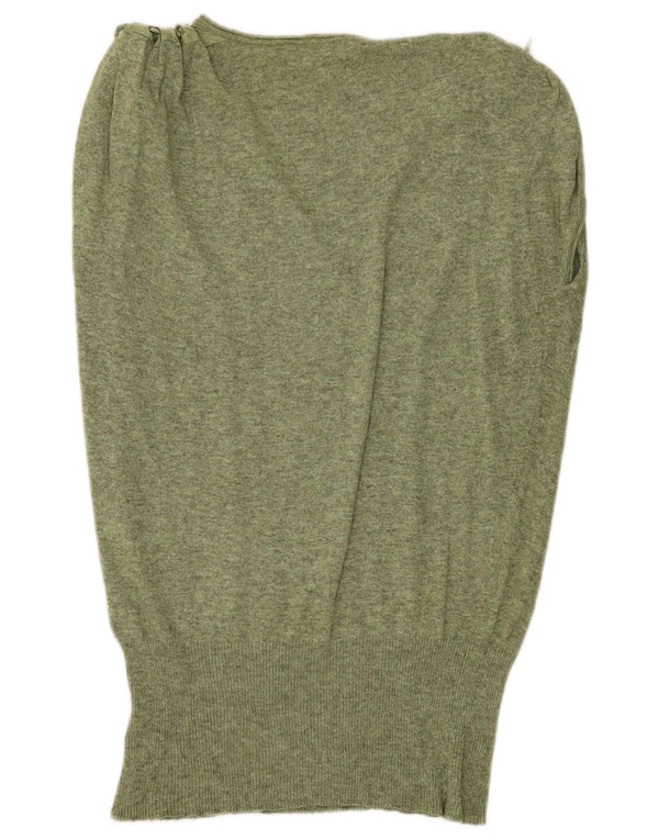 MINT VELVET Womens Oversized Longline Vest Tank Top UK 10 Small Green