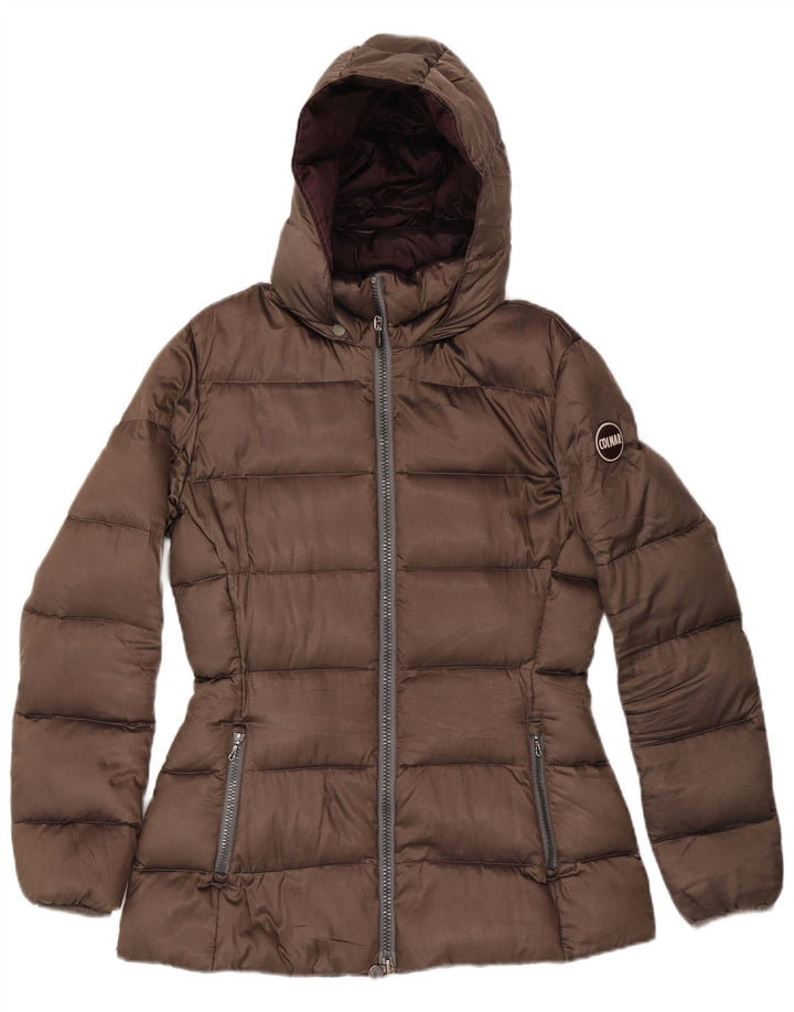 Colmar Womens Hooded Padded Jacket IT 46 Large Brown
